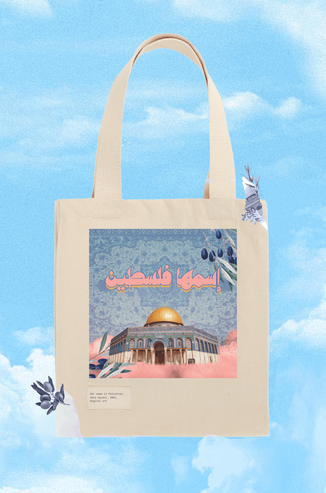 HER NAME IS PALESTINE TOTE