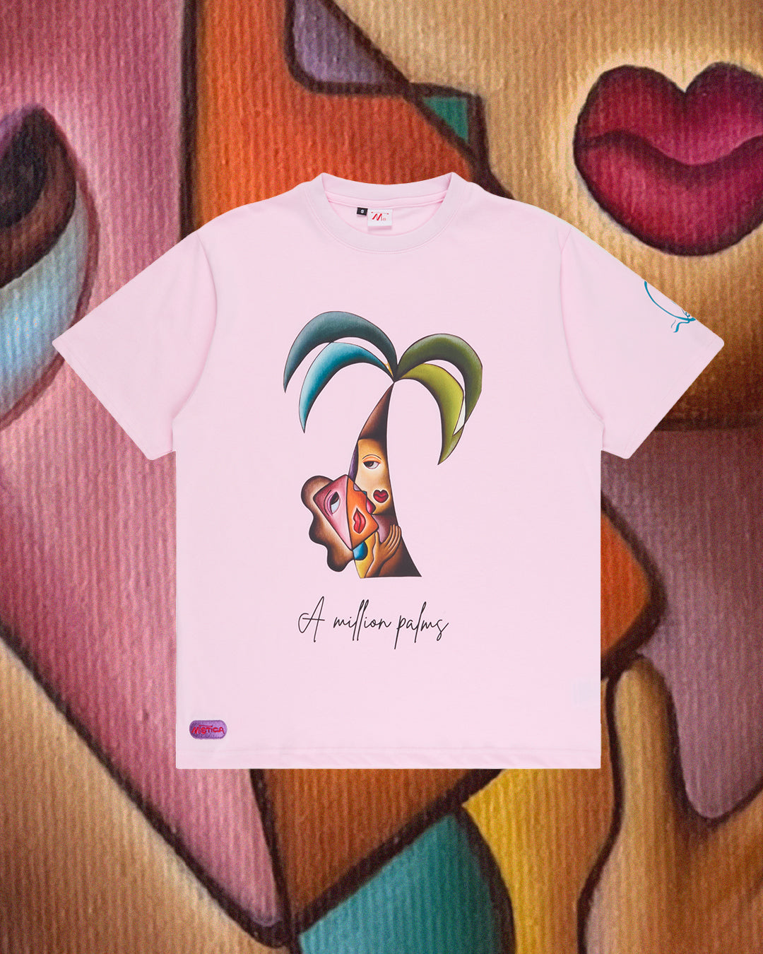 tshirt with palm tree artwork