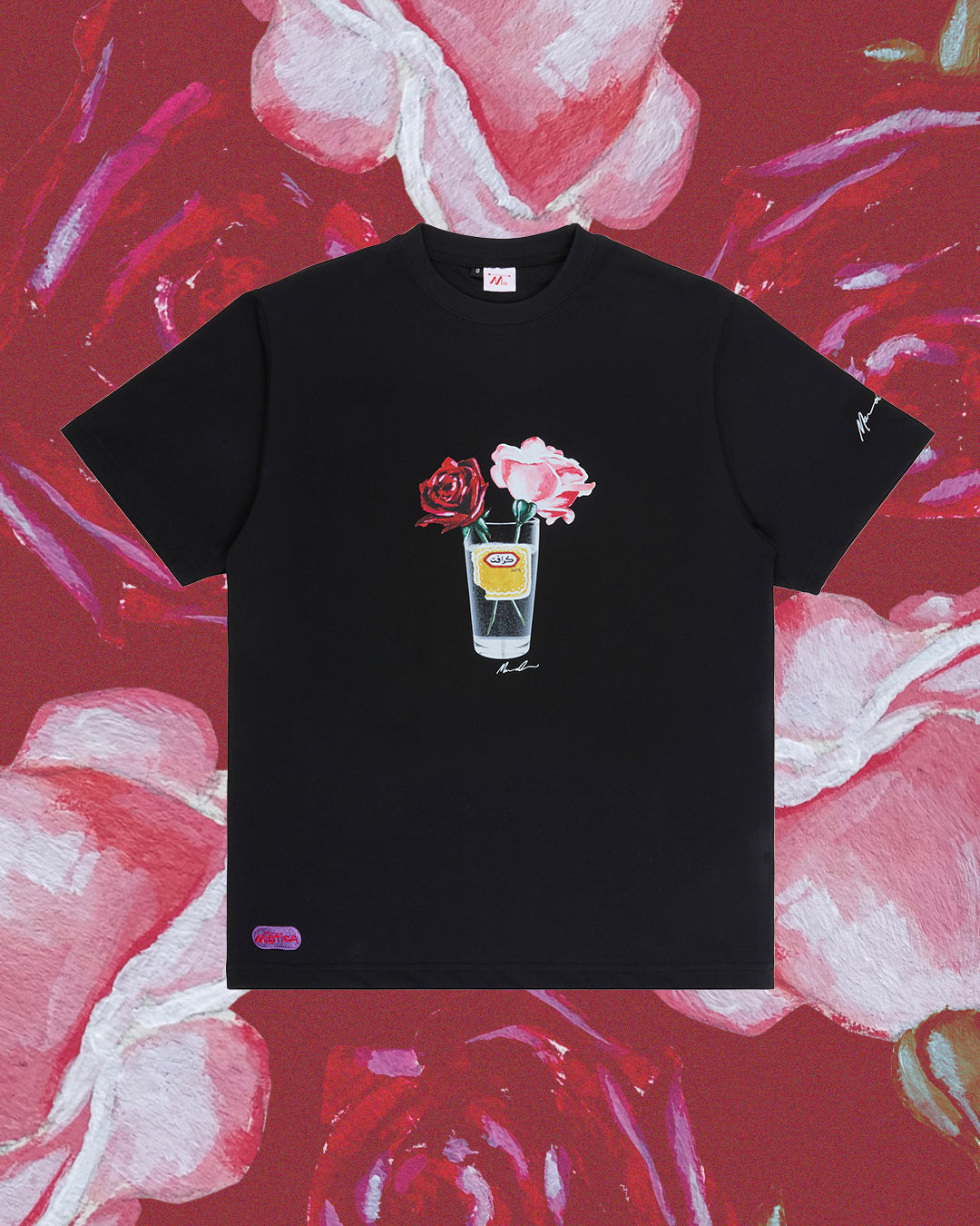 Kraft and roses tee